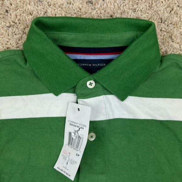 NWT Men's Tommy Hilfiger Short Sleeve Striped Classic Fit Polo Shirt Small - Picture 4 of 11